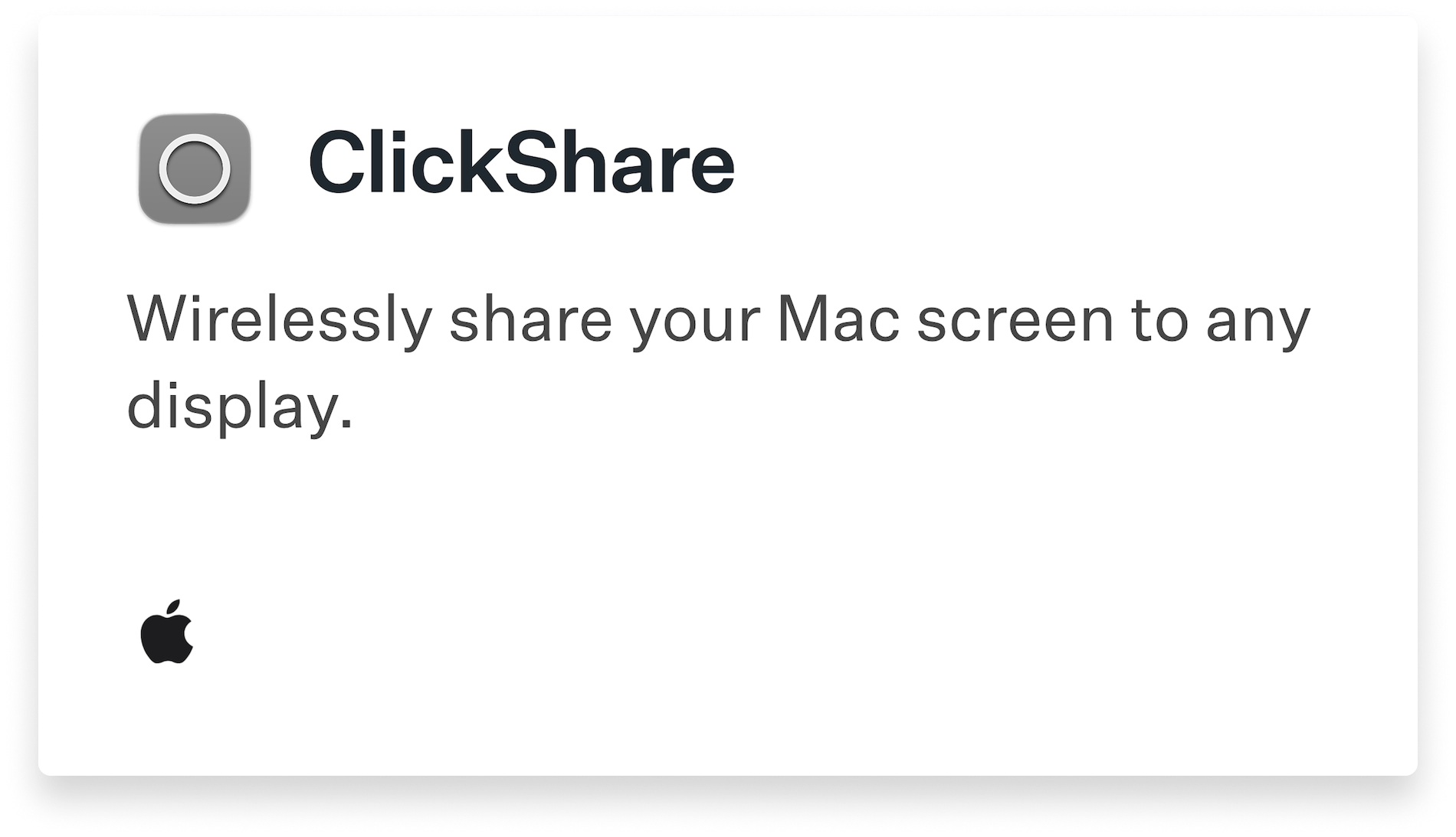 ClickShare Title Card