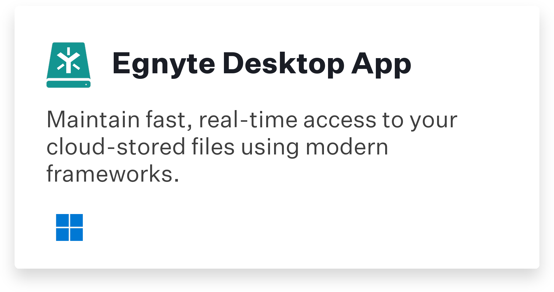 Egnyte Desktop App Title Card