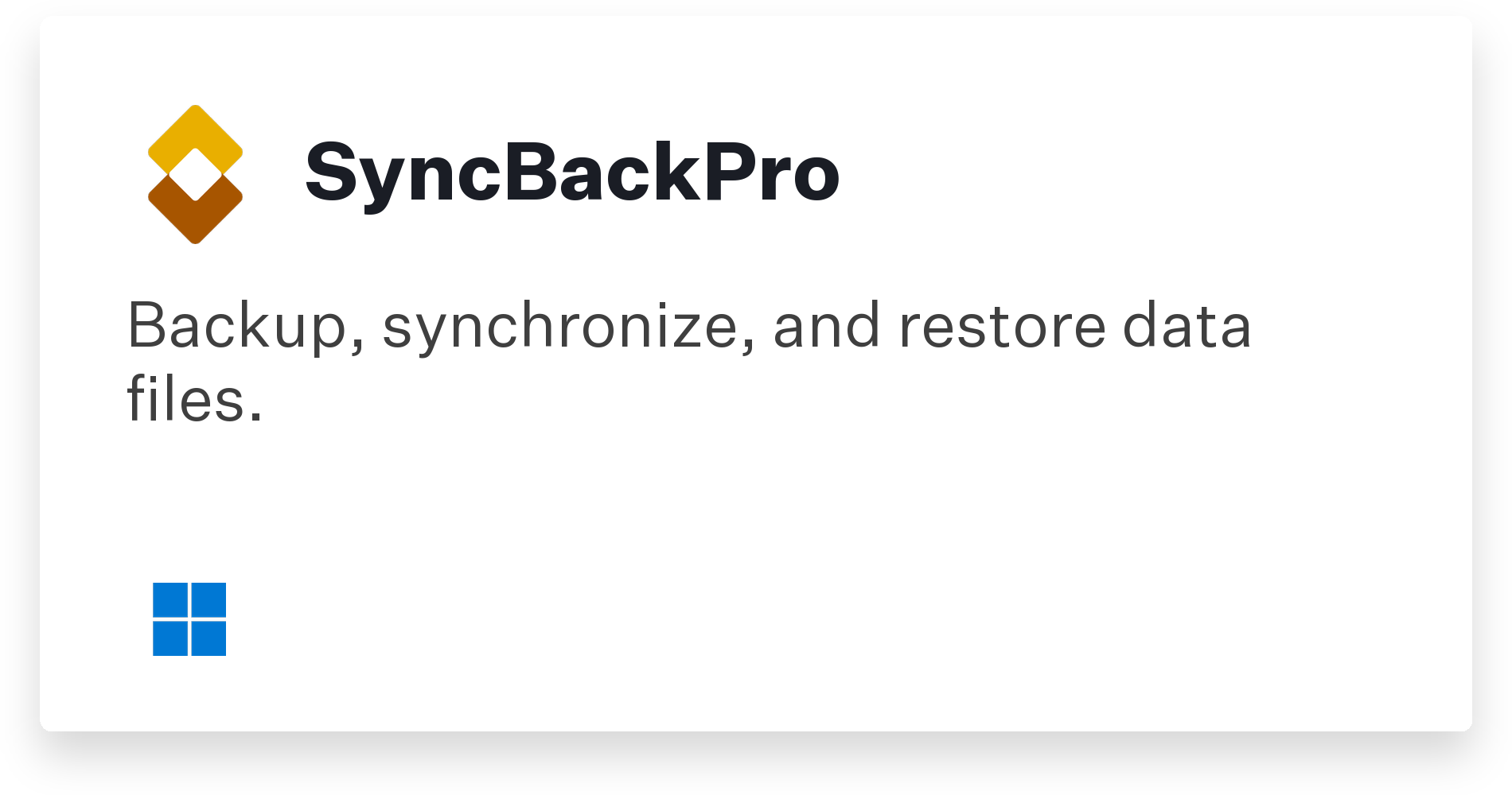 SyncBackPro Title Card