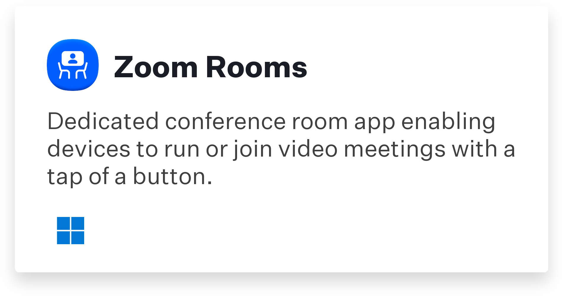 Zoom Rooms Title Card