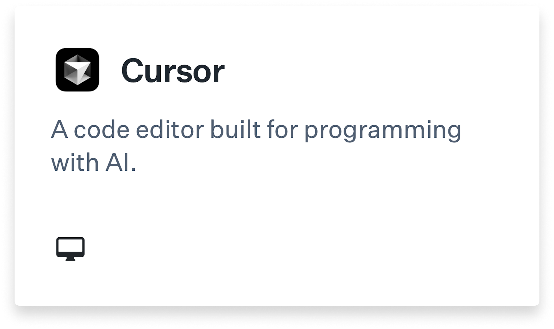 Cursor Title Card