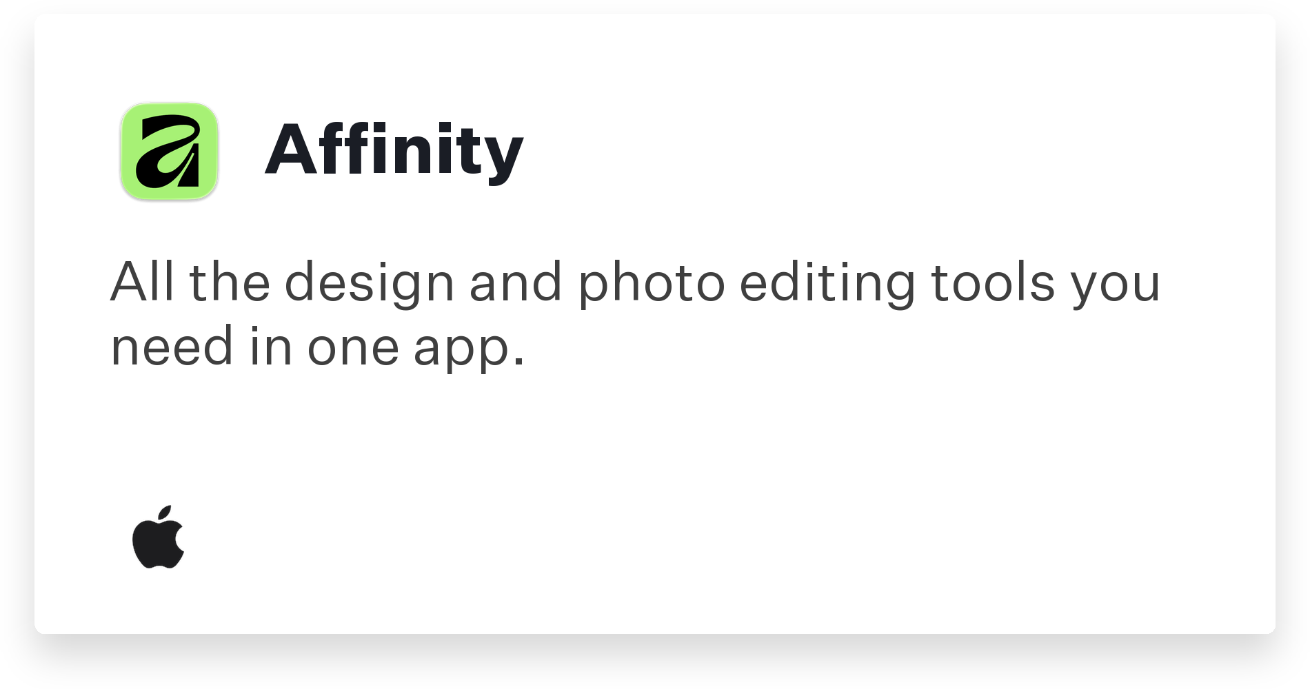 Affinity Title Card