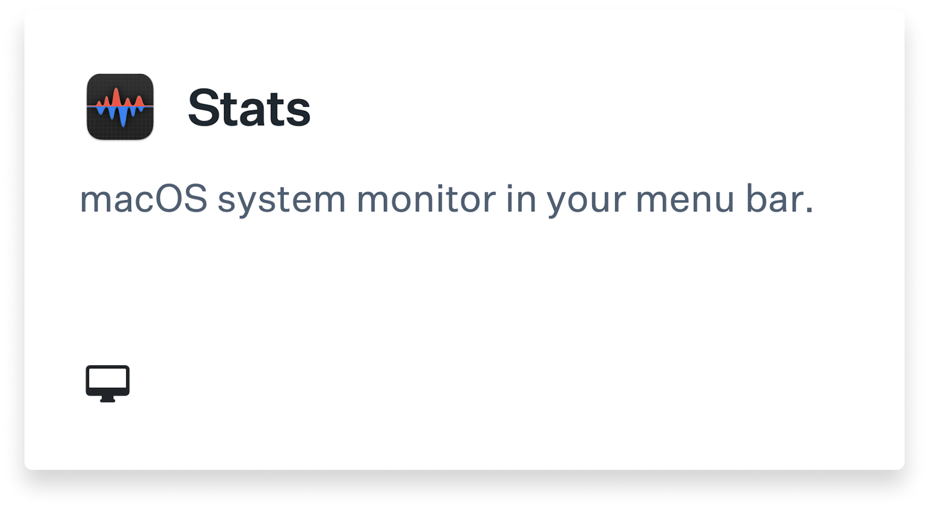Stats Title Card