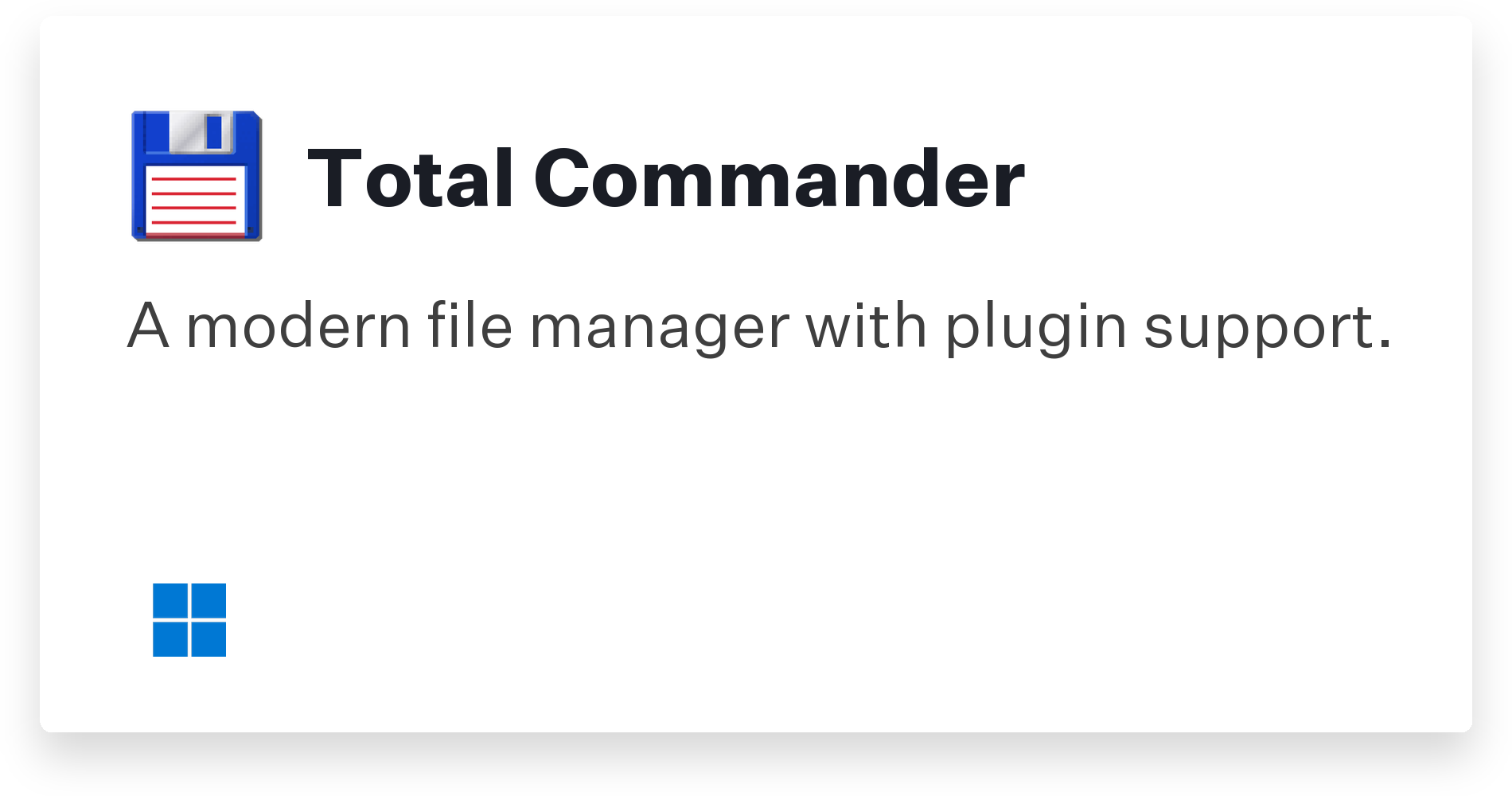 Total Commander Title Card