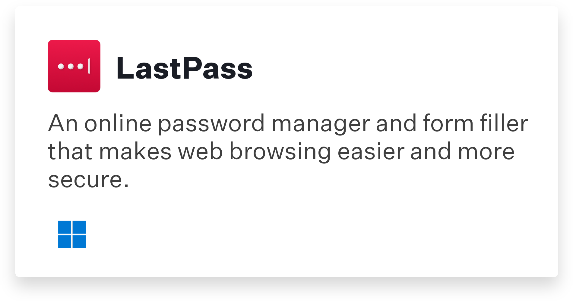LastPass Title Card