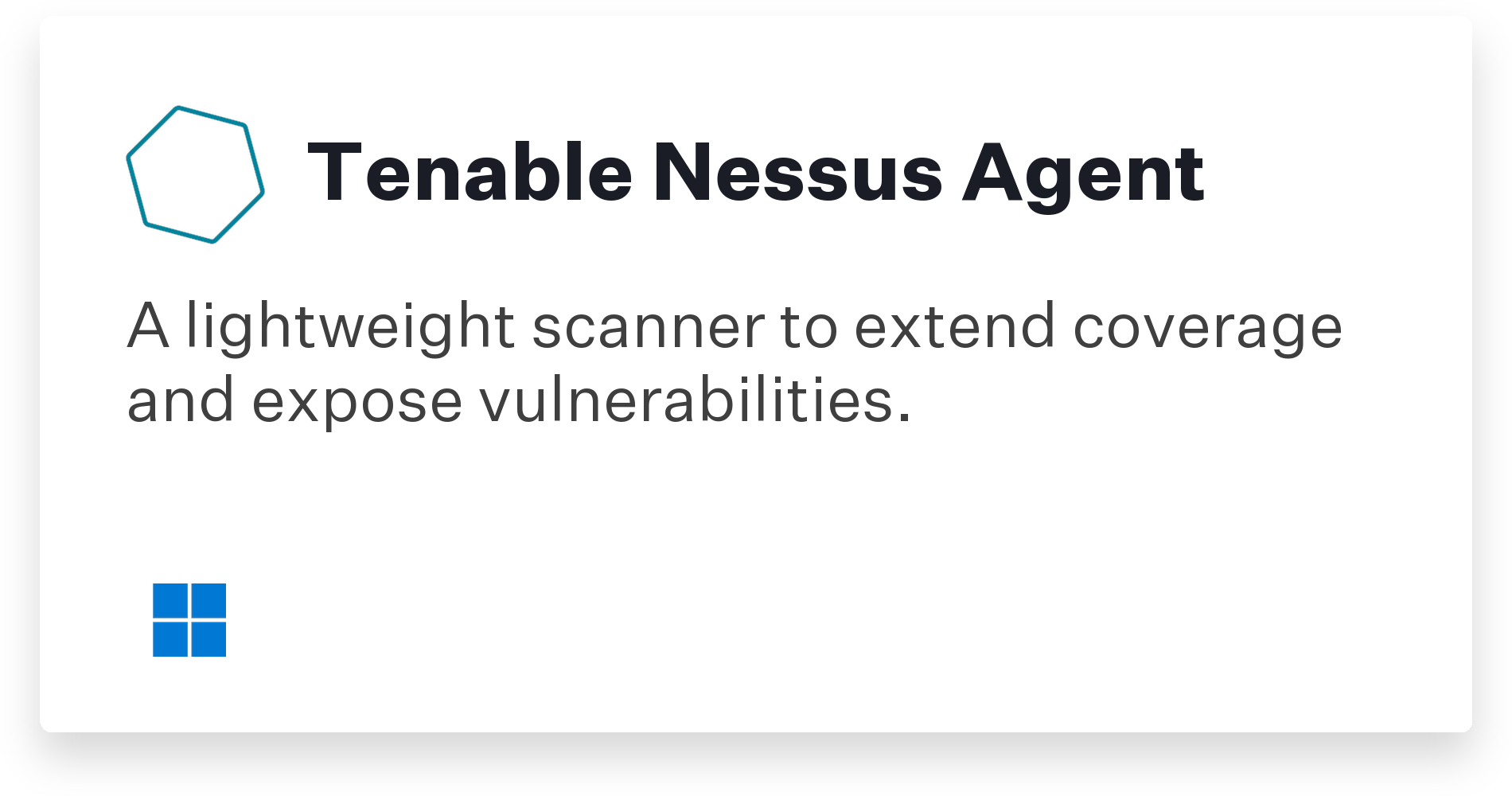 Tenable Nessus Agent Title Card
