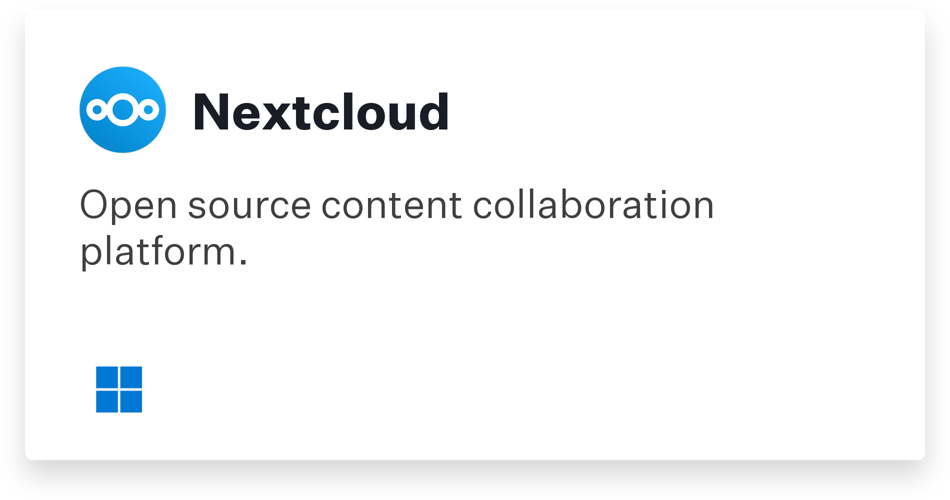 Nextcloud Title Card
