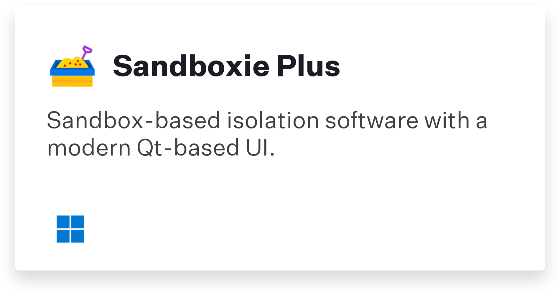 Sandboxie Plus Title Card